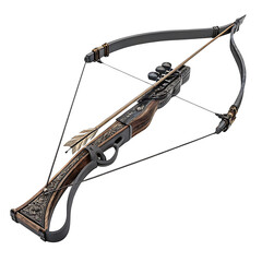 archery bow on isolated white background