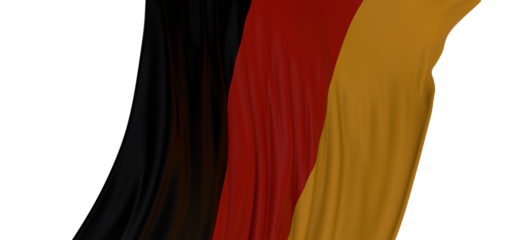 The colors of the German flag waving proudly