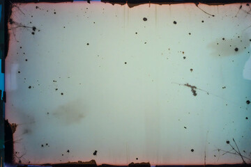 Faded Color Film with Burn Marks