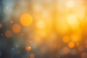 A soft, warm film texture with gentle orange and gold light leaks, overlaid with fine scratches and subtle speckles of dust. Add a slightly blurred vignette effect to enhance the analog feel.