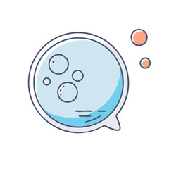 bubble icon, bubble vector illustration-simple illustration of bubble, perfect for bubble logos and icons