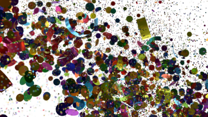 A vibrant image of colorful confetti exploding and creating a celebratory background. Perfect for festive designs.