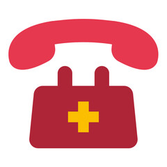 Obraz premium Telephony Aid Icon Style