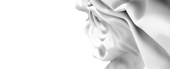 Abstract White Fabric Drape Texture