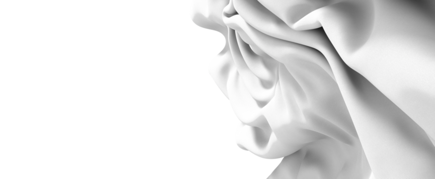 Abstract White Fabric Drape Texture