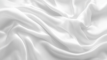 Obraz premium Textured white fabric flowing studio photography minimalist close-up