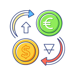 foreign exchange forex icon, foreign exchange forex vector illustration-simple illustration of foreign exchange forex, perfect for foreign exchange forex logos and icons