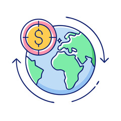 global inflation icon, global inflation vector illustration-simple illustration of global inflation, perfect for global inflation logos and icons