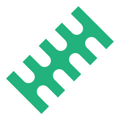 Fototapeta premium Cable Comb Icon Style