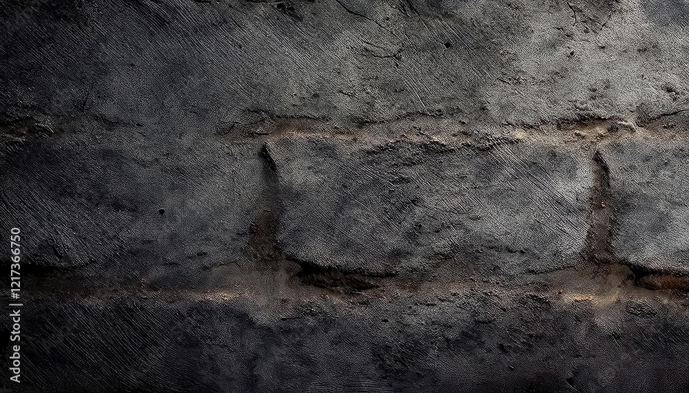 Poster weathered dark concrete texture with rough surface patterns and subtle scratches, ideal for industrial designs and background