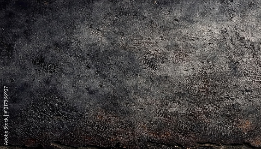 Poster weathered dark concrete texture with rough surface patterns and subtle scratches, ideal for industri