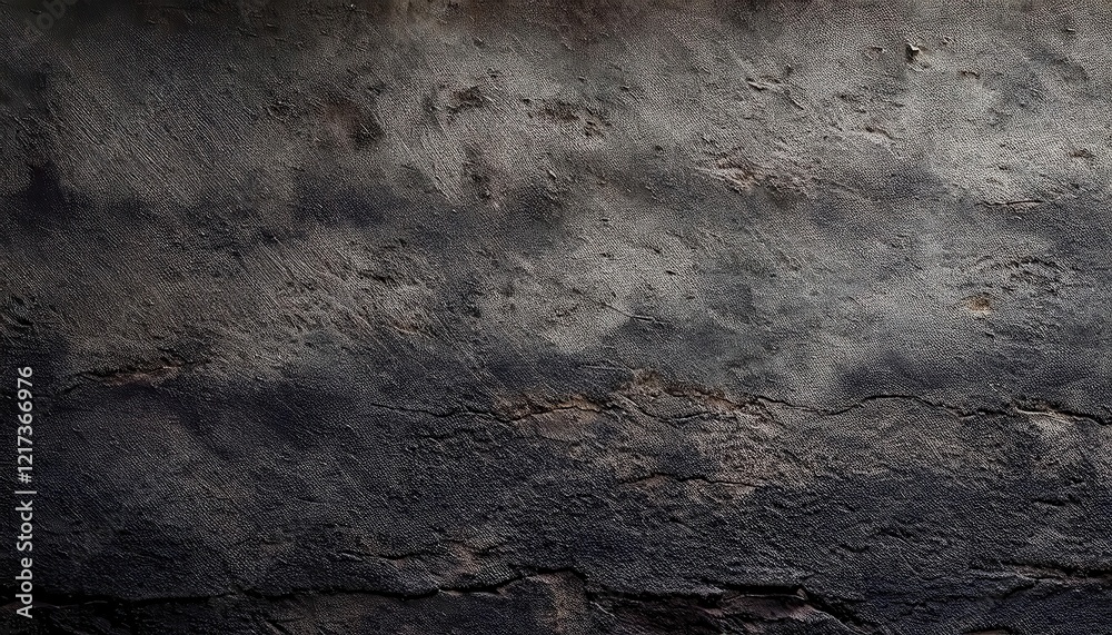 Aufkleber weathered dark concrete texture with rough surface patterns and subtle scratches, ideal for industri