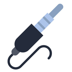 Microphone Jack Icon Style