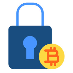 Crypto Lock Icon Style