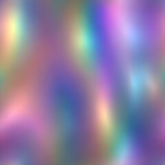 Iridescent metallic background with rainbow hues