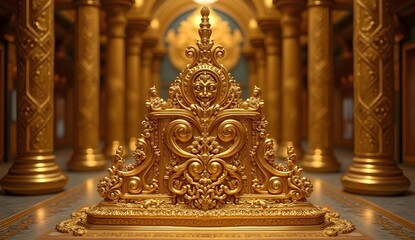Fototapeta premium Gold decorative palace 