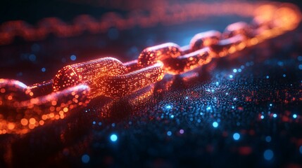 A digital diagram illustrating how blockchain security encrypts and verifies transactions through smart contracts and consensus mechanisms. 421