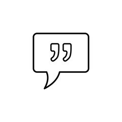 Comment chat icon, simple flat style, pictogram logo symbol vector illustration, isolated on white for mobile app