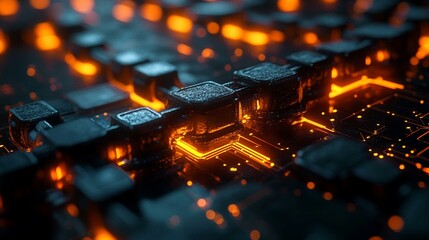 A secure digital vault representing the safety of assets on the blockchain, with encryption protecting each transaction. 474