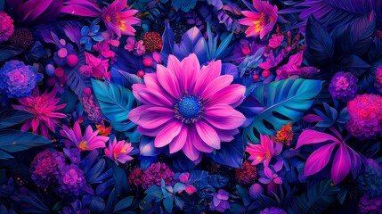 Vibrant bohemian mandala with intricate floral patterns for design projects and creative templates