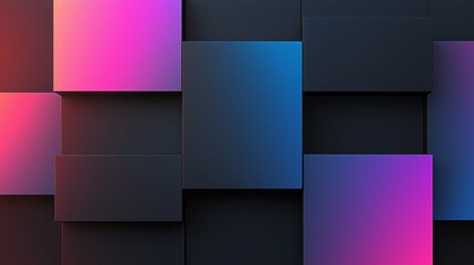 Fototapeta premium abstract background, colorful gradient cubes wall, 3d render, minimalist modern wallpaper