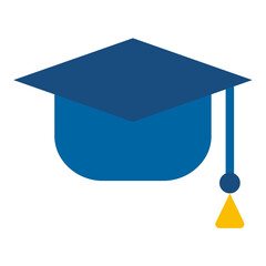 Student Grad Cap Icon Style