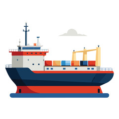 cargo ship in the sea