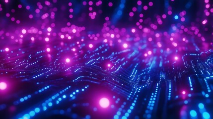 Obraz premium Abstract representation of digital data flow with vibrant colors.