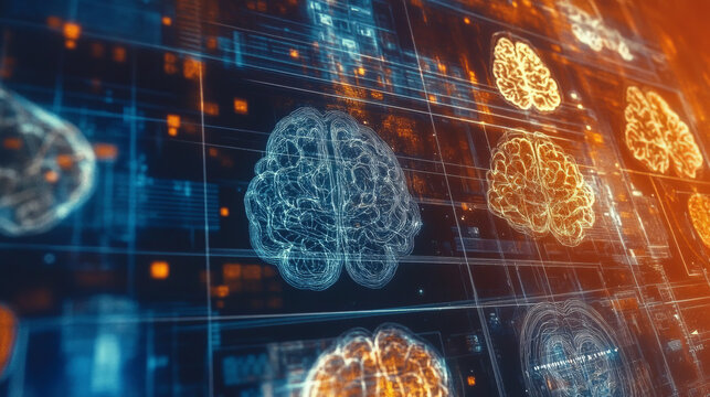 exploring digital brain scan advancements with ai-driven neurological data visualization and brain mapping technology in neuroscience research and 3d brain models