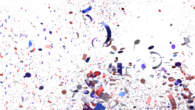 Download this vibrant confetti burst image ideal for celebrations, parties, and festive designs. High-resolution.
