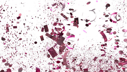 Fototapeta premium Download this vibrant pink confetti explosion image perfect for celebration, party, and festive designs.