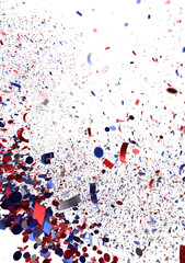 Red White Blue Confetti Explosion