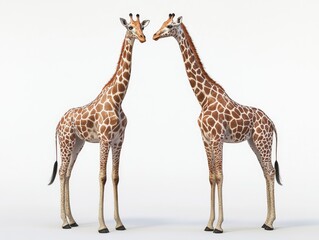 Fototapeta premium Giraffe Face to Face