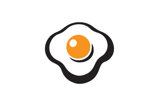 recommend clip art:  black and white simple egg fry , fried egg vector silhouette 