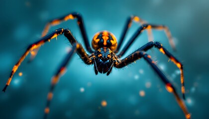 Stunning Spider Macro Photography Orange Black Arachnid