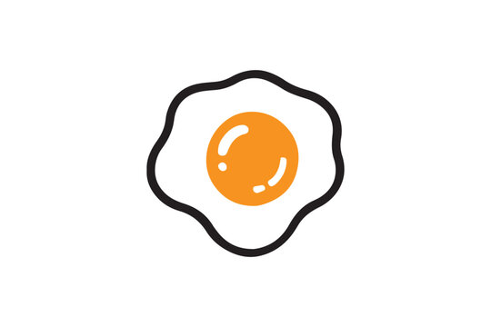 recommend clip art:  black and white simple egg fry , fried egg vector silhouette 