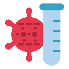 Vector Design Virus Testing Icon Style