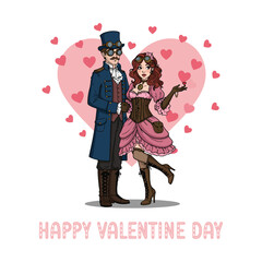 Happy Valentine's Day creative Valentine's Day celebration Valentines day with a romantic couple