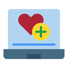Obraz premium Vector Design Medical Software Icon Style