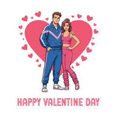 Happy Valentine's Day creative Valentine's Day celebration Valentines day with a romantic couple