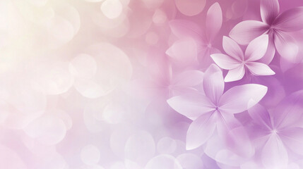Lilac Flowers with Bokeh Background Spring Floral Design, Pastel background with lilac flowers.
