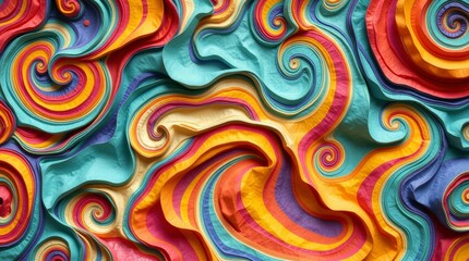 Colorful Paper Swirls