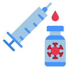 Vector Design Vaccine Dose Icon Style