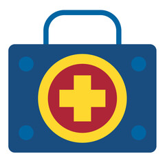 Obraz premium Vector Design Emergency Kit Bag Icon Style