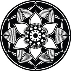 Zen Lotus Mandala
A beautiful lotus mandala design with overlapping petals and intricate line art for meditation. Adobe Illustrator Artwork