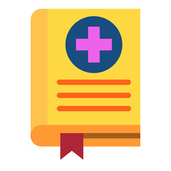Obraz premium Vector Design Medical History Book Icon Style