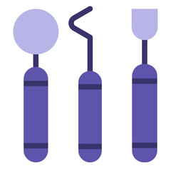 Vector Design Dentist Tools Icon Style