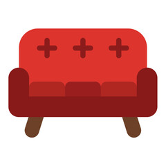 Fototapeta premium Vector Design Tuxedo Sofa Icon Style
