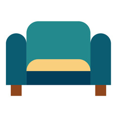 Vector Design Chesterfield Chair Icon Style
