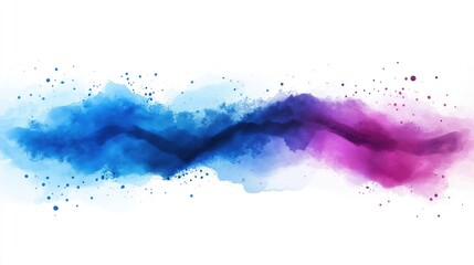 Obraz premium A blue and pink line with white background
